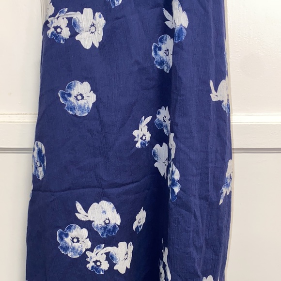 Old Navy Size 14 Blue White Floral Print Dress - Picture 6 of 9